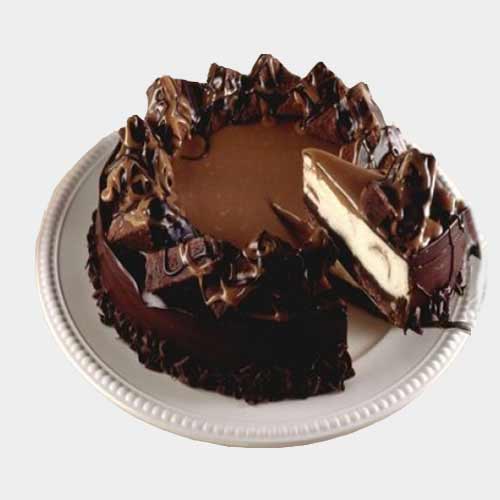 Brownie chocolate cheesecake